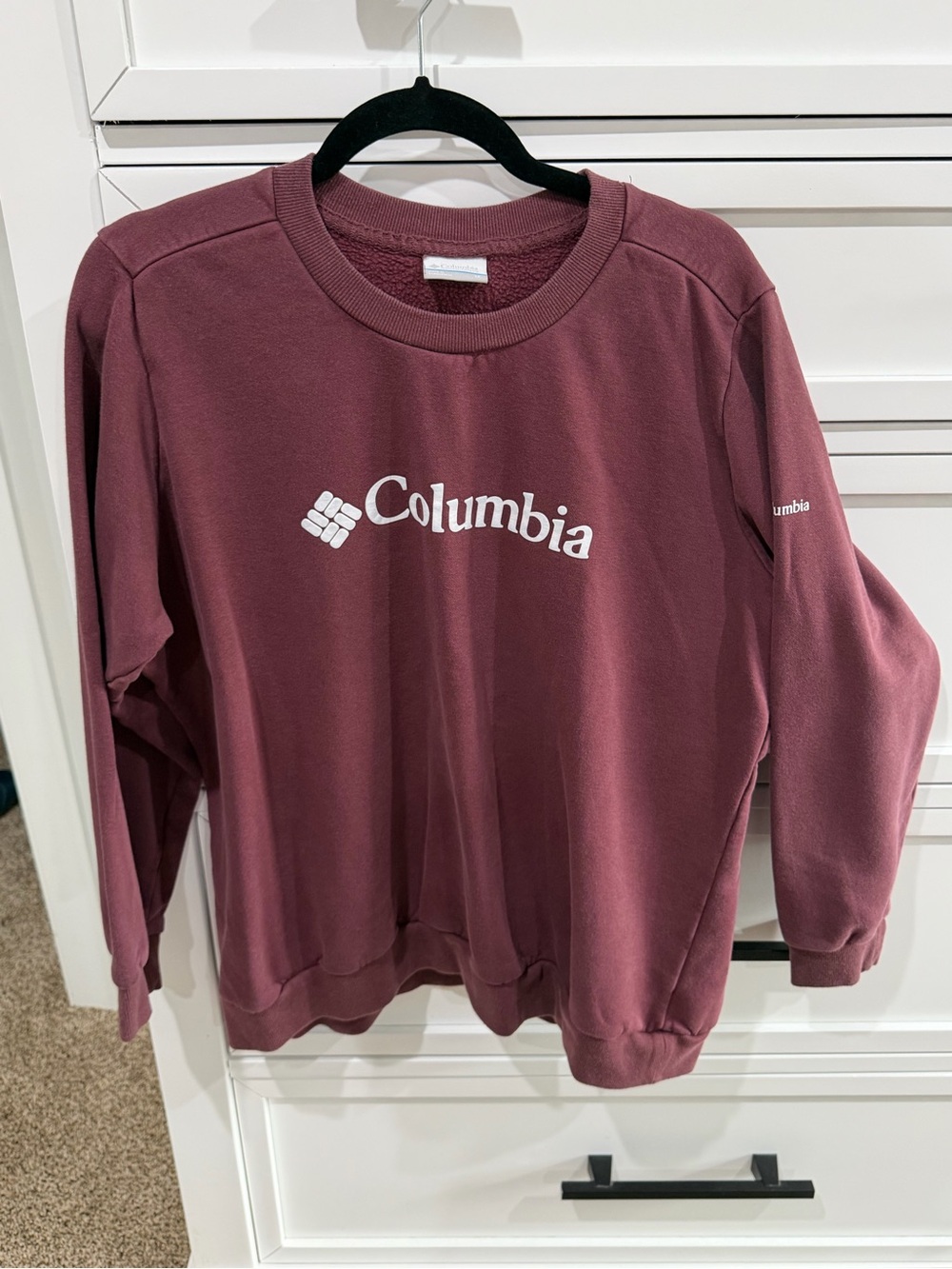 Columbia Women's Maroon Logo Crewneck Sweater 1X